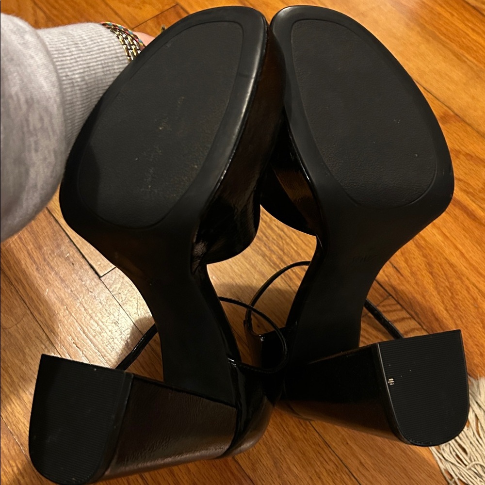 Zara Women's Black Platform Heels- Sz 8 - Picture 3 of 4